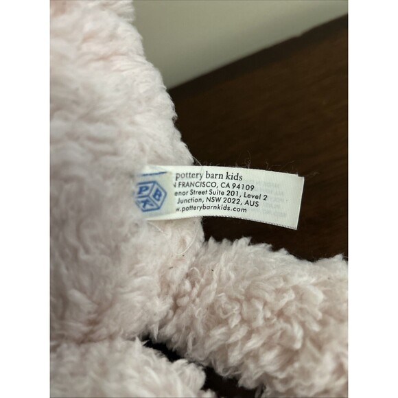 Pottery Barn kids Pink Cat Plush Sherpa Kitty PBK 2019 15" - Picture 7 of 10